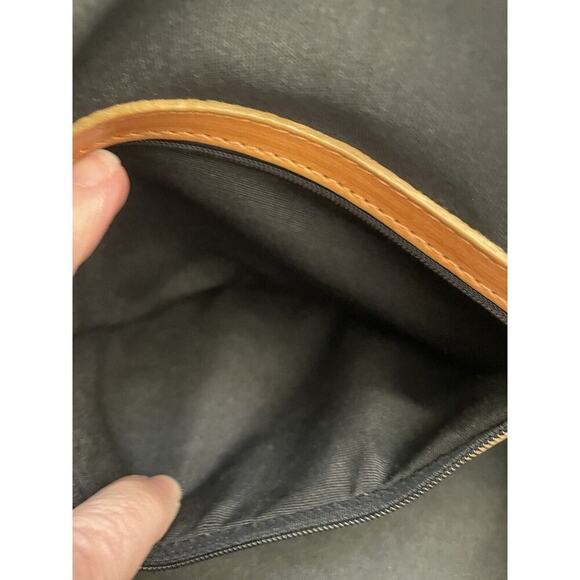 Valentina Shoulder Handbag Straps Black/Brown Genuine Leather Made In Italy - Picture 10 of 16